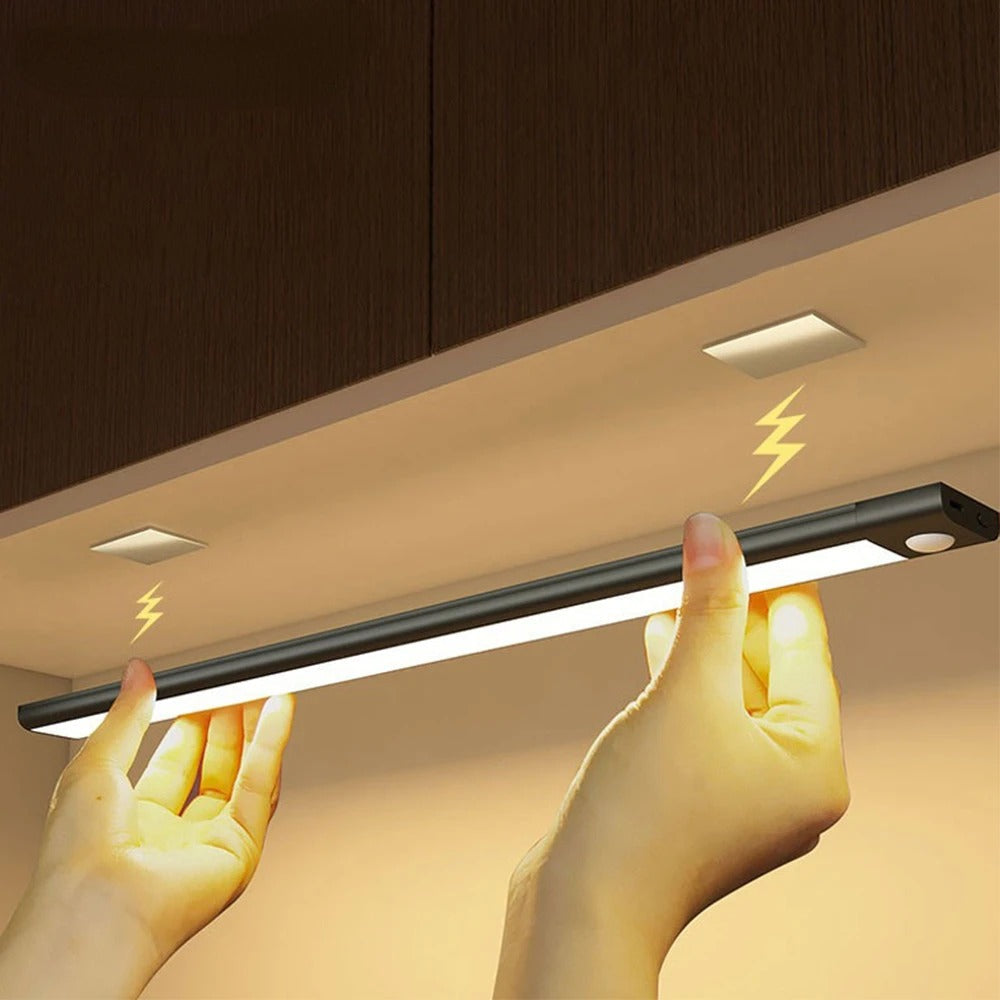 Rechargeable Motion Sensor Cabinet Light with Adjustable Color Temperature and Magnetic Mounting