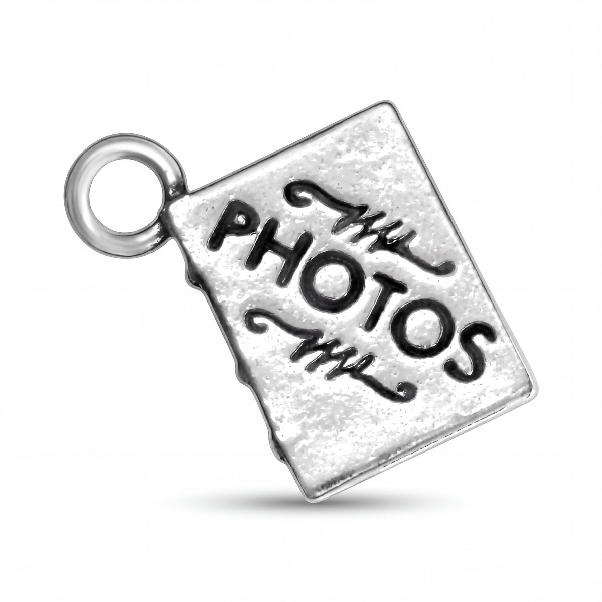 Sterling Silver Photo Album Charm with Jump Ring