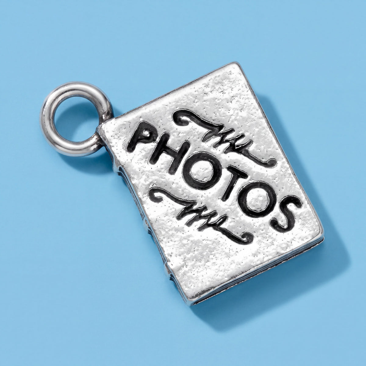 Sterling Silver Photo Album Charm with Jump Ring