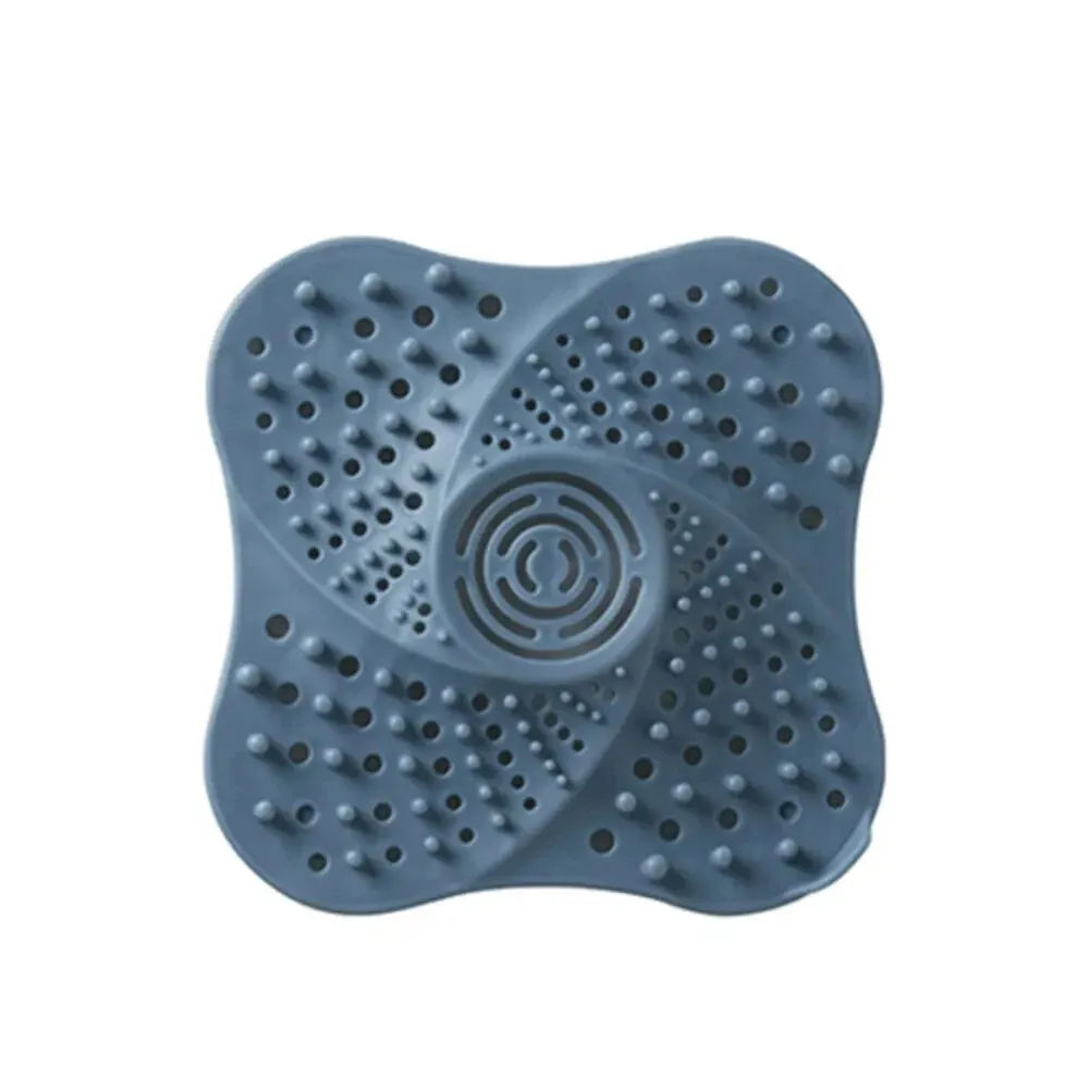 Spiral Drain Hair Catcher with TPR Rubber and Suction Cup Attachment