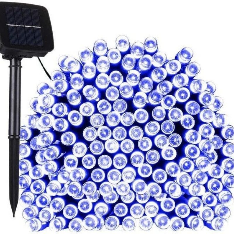 Solar-Powered LED Fairy Lights with 100 LEDs and Automatic Light Sensor, 17-Meter Strand