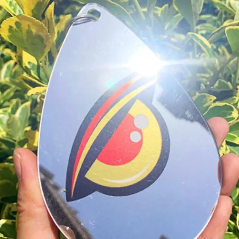 Reflective Predator Eye Disc with Hanging Rings for Bird Deterrent