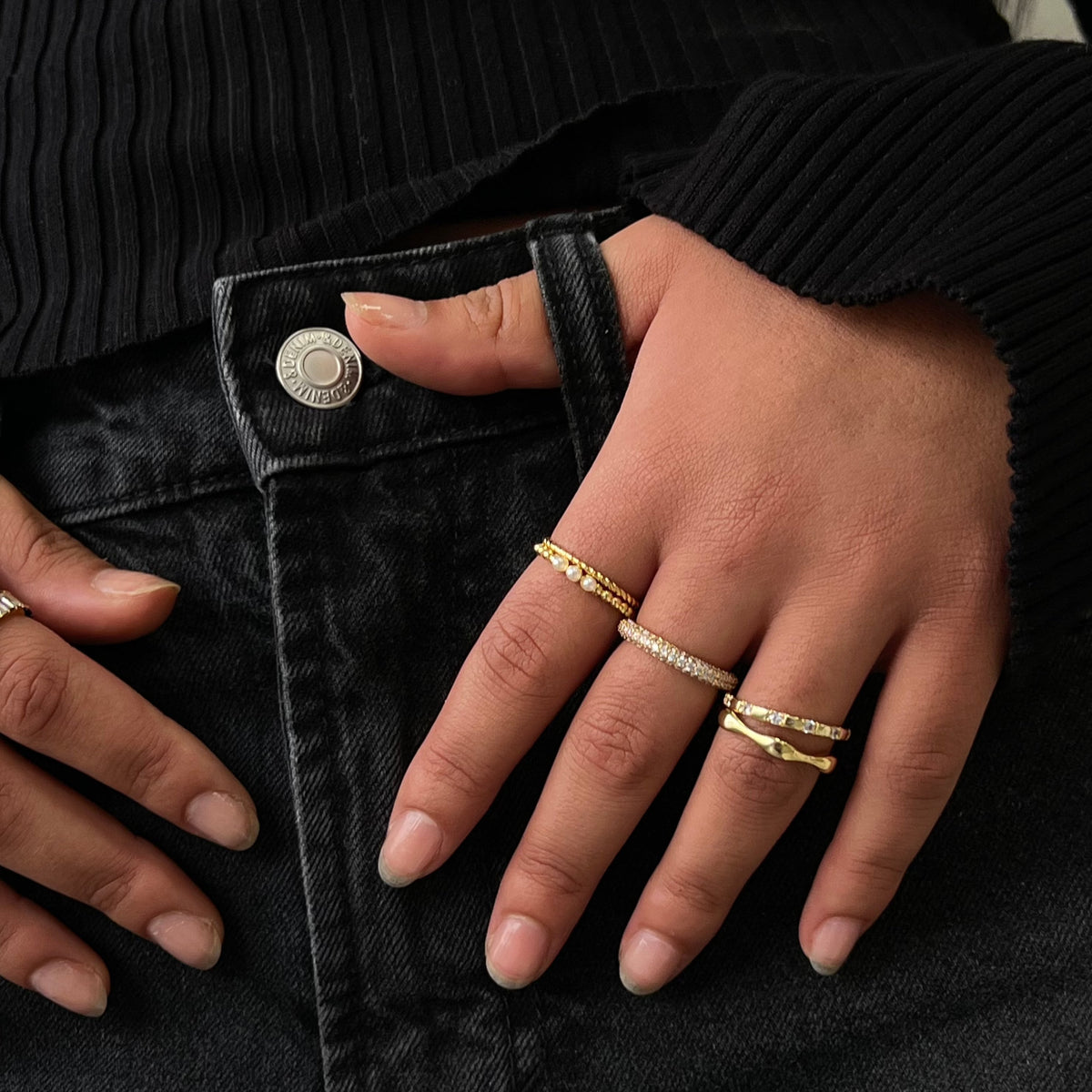 Thin Band Ring with Smooth Finish and Stackable Design