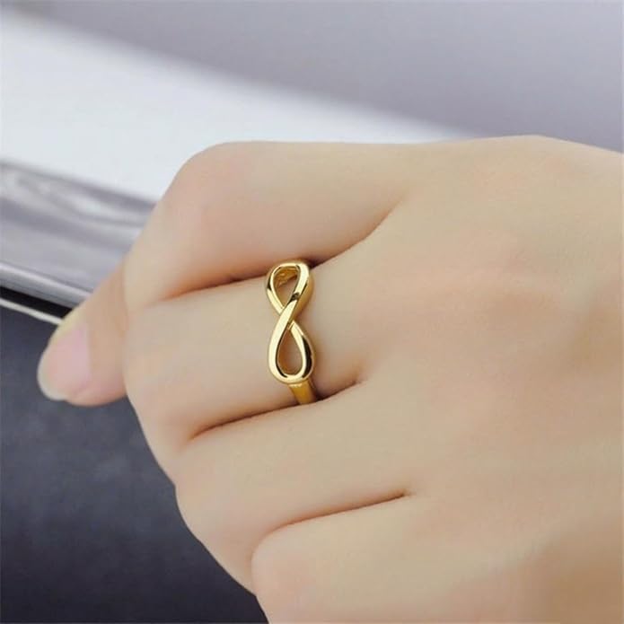 Sterling Silver Ring Set with Platinum Plating and Stackable Design for Women