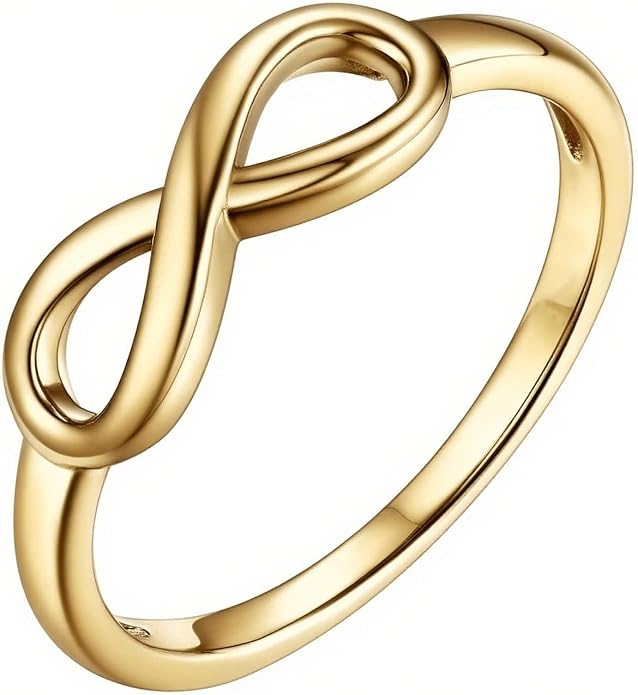 Sterling Silver Ring Set with Platinum Plating and Stackable Design for Women