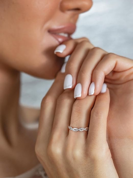 Sterling Silver Heart Ring with Gold Plating and Polished Finish, Sizes 4-12