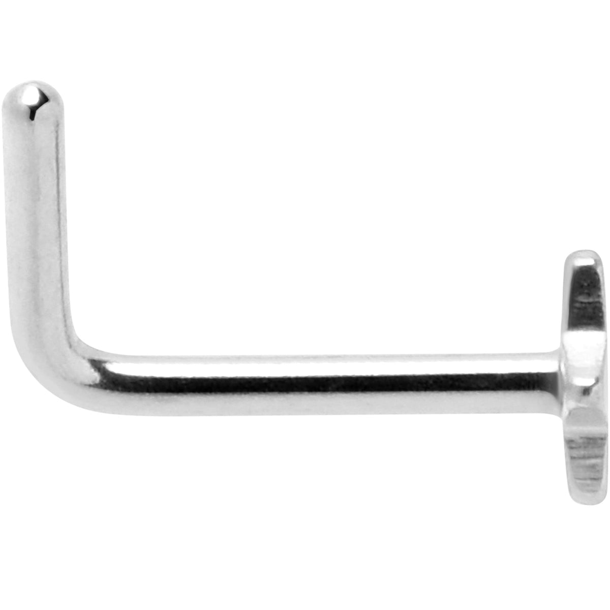 Star Charm L Shaped Nose Ring for 20G Nostril Piercings with Titanium Post