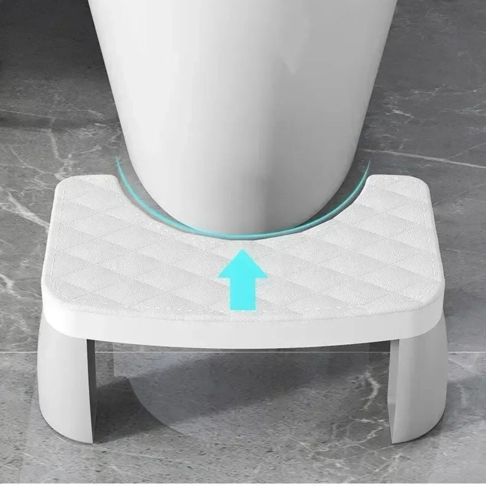Toilet Posture Stool with Anti-Slip Grip and Adjustable Height