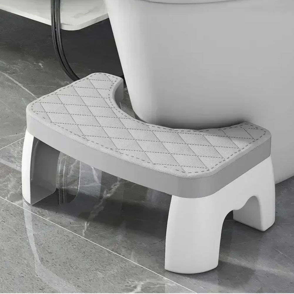 Toilet Posture Stool with Anti-Slip Grip and Adjustable Height