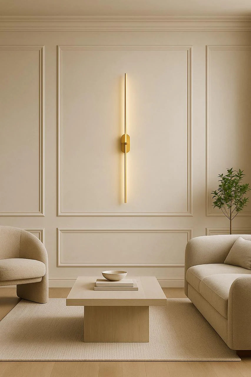 Slim Wall Light Vertical Design, Ambient Wall Lighting