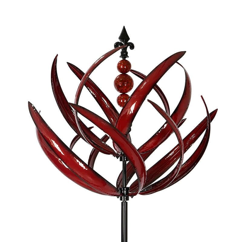 Rotating Metal Garden Spinner with Bearing System and Ground Stake