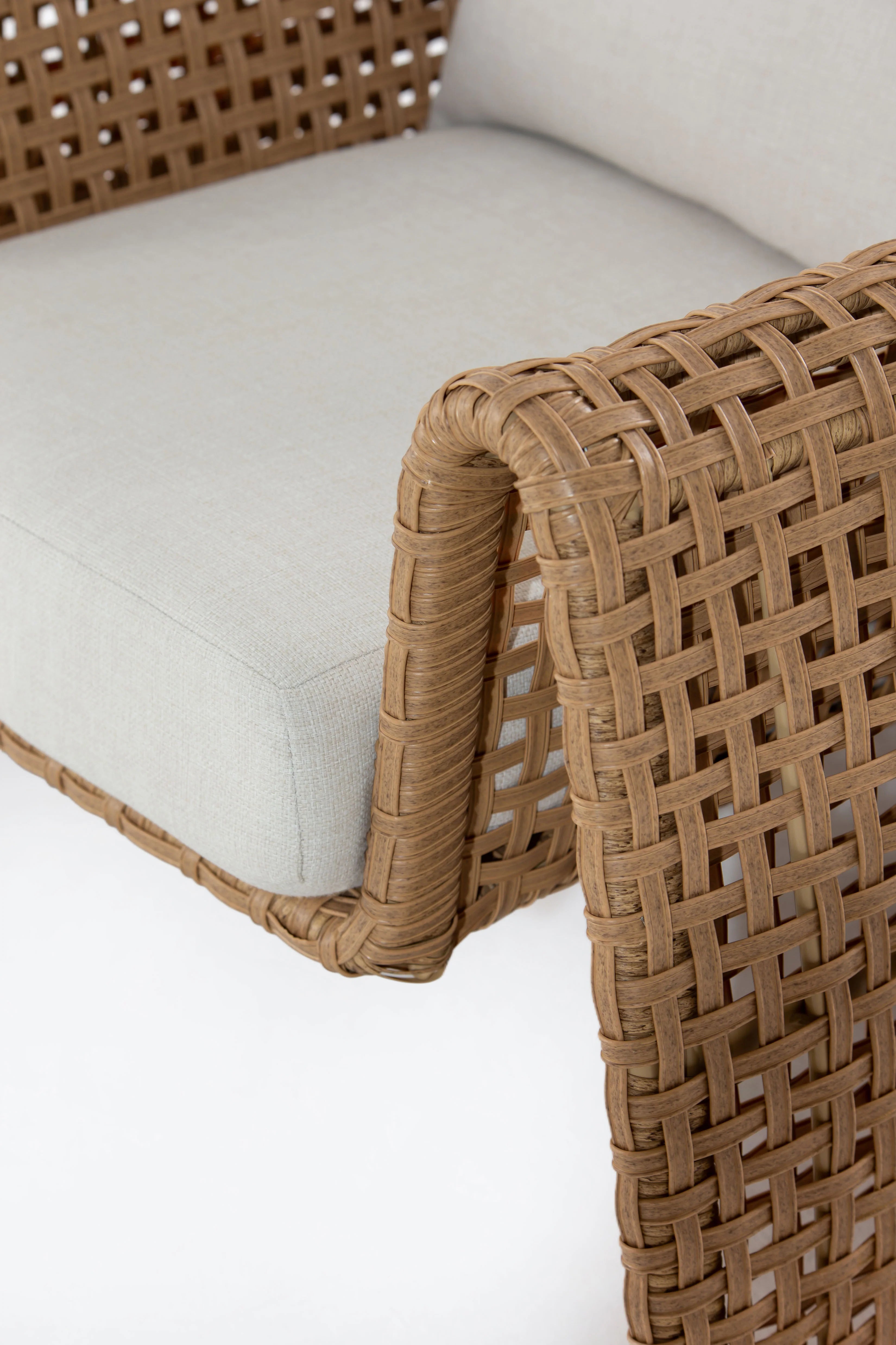 Outdoor Lounge Set Honey Brown 3-Piece, Patio Seating