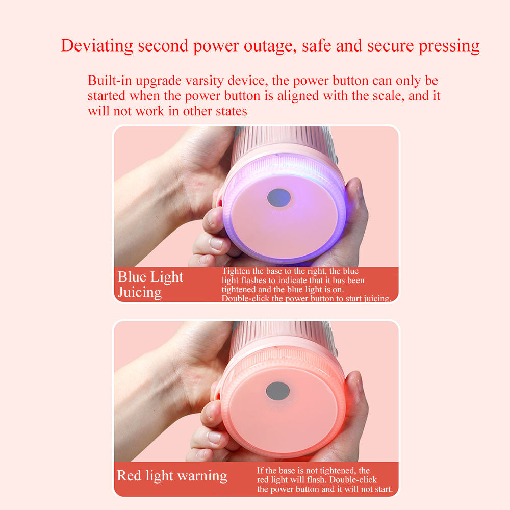 Portable Rechargeable Blender with Detachable Container and Magnetic Charging