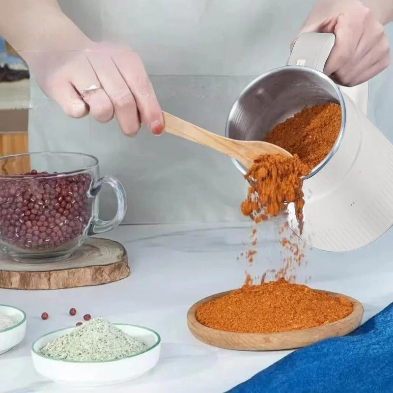 Electric Grain Mill with Adjustable Grinding and Multiple Grain Capacity