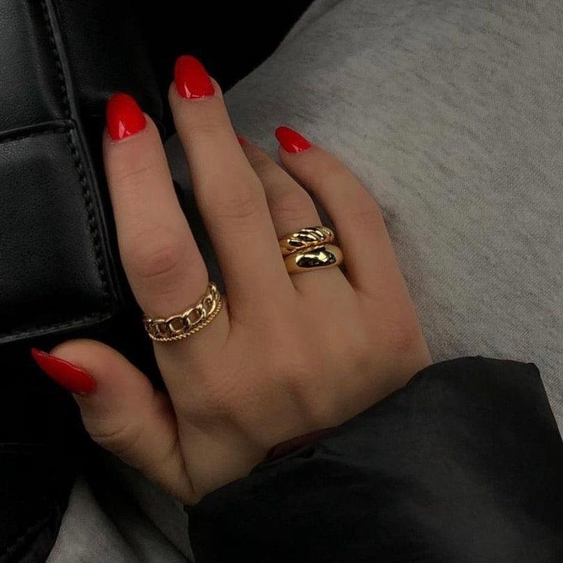 Thin Band Ring with Smooth Finish and Stackable Design