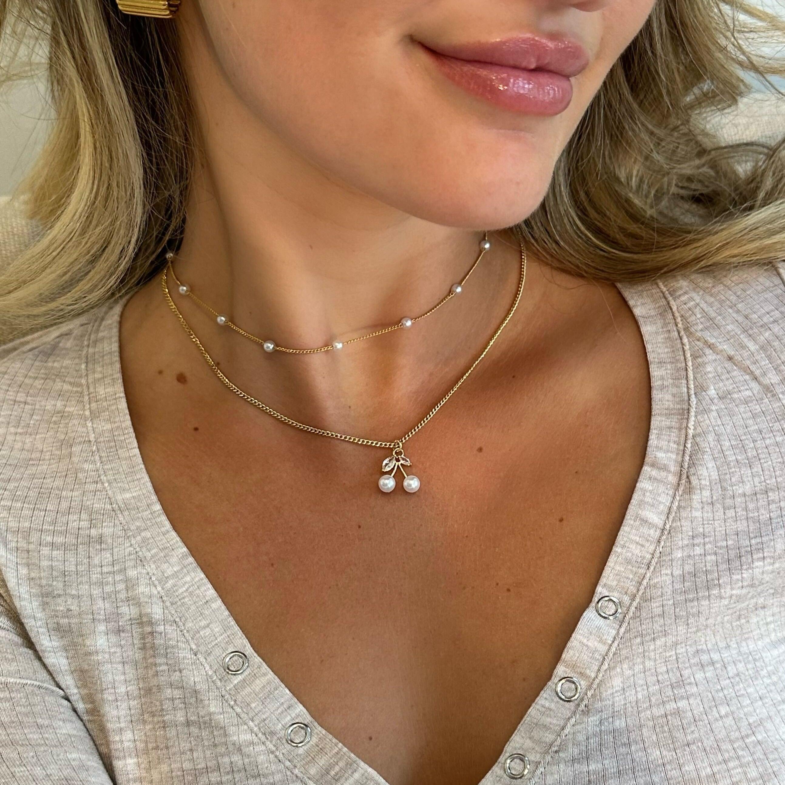 Cherry Kisses Necklace - EVRYJEWELS