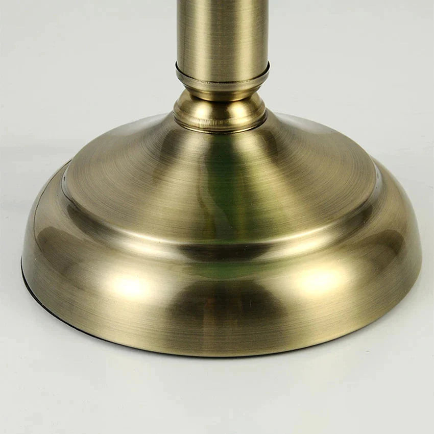 Vintage Table Lamp Antique Green Shade, Desk & Reading Light