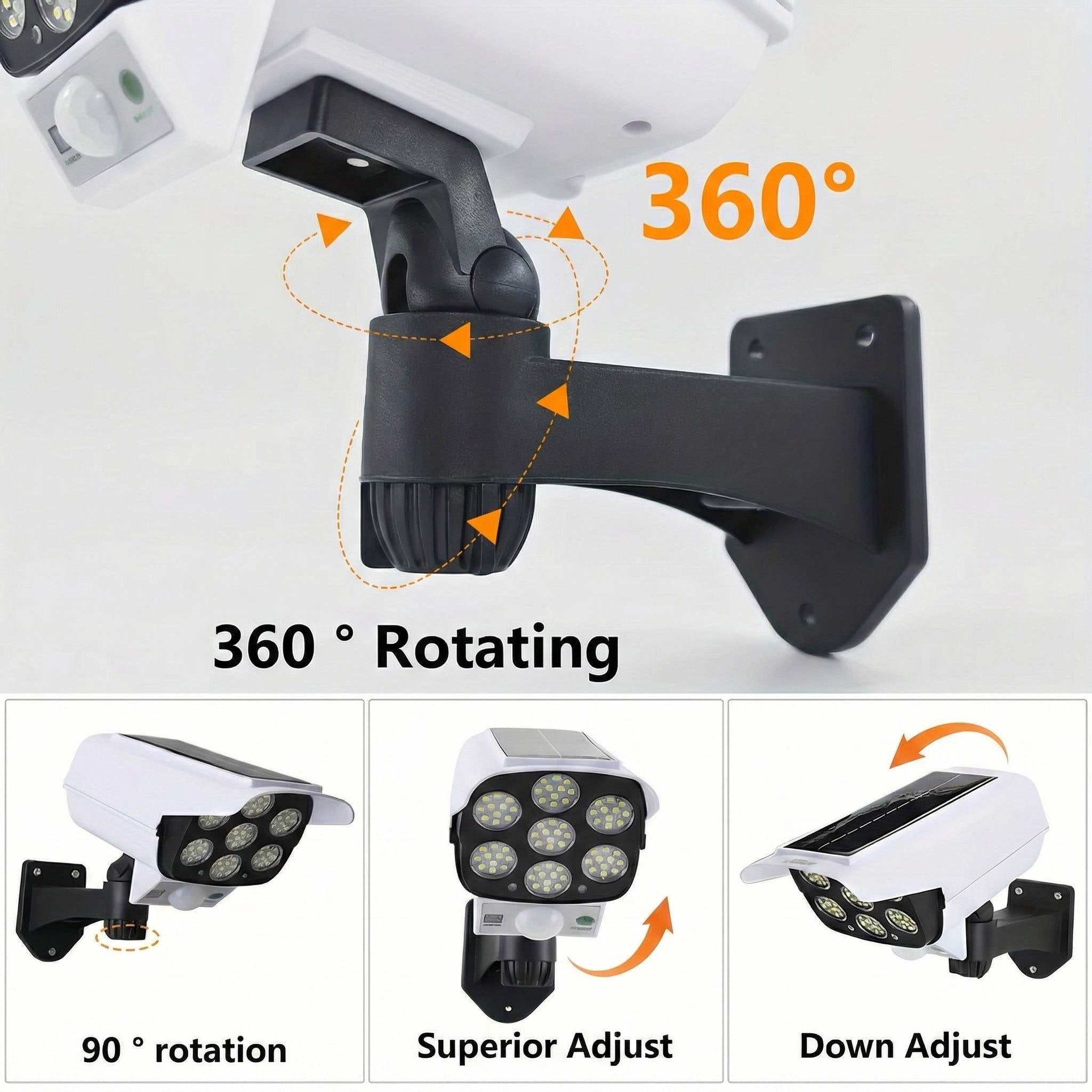 Solar Motion Sensor Floodlight with 77 LED and Wireless Remote, 2000 Lumens