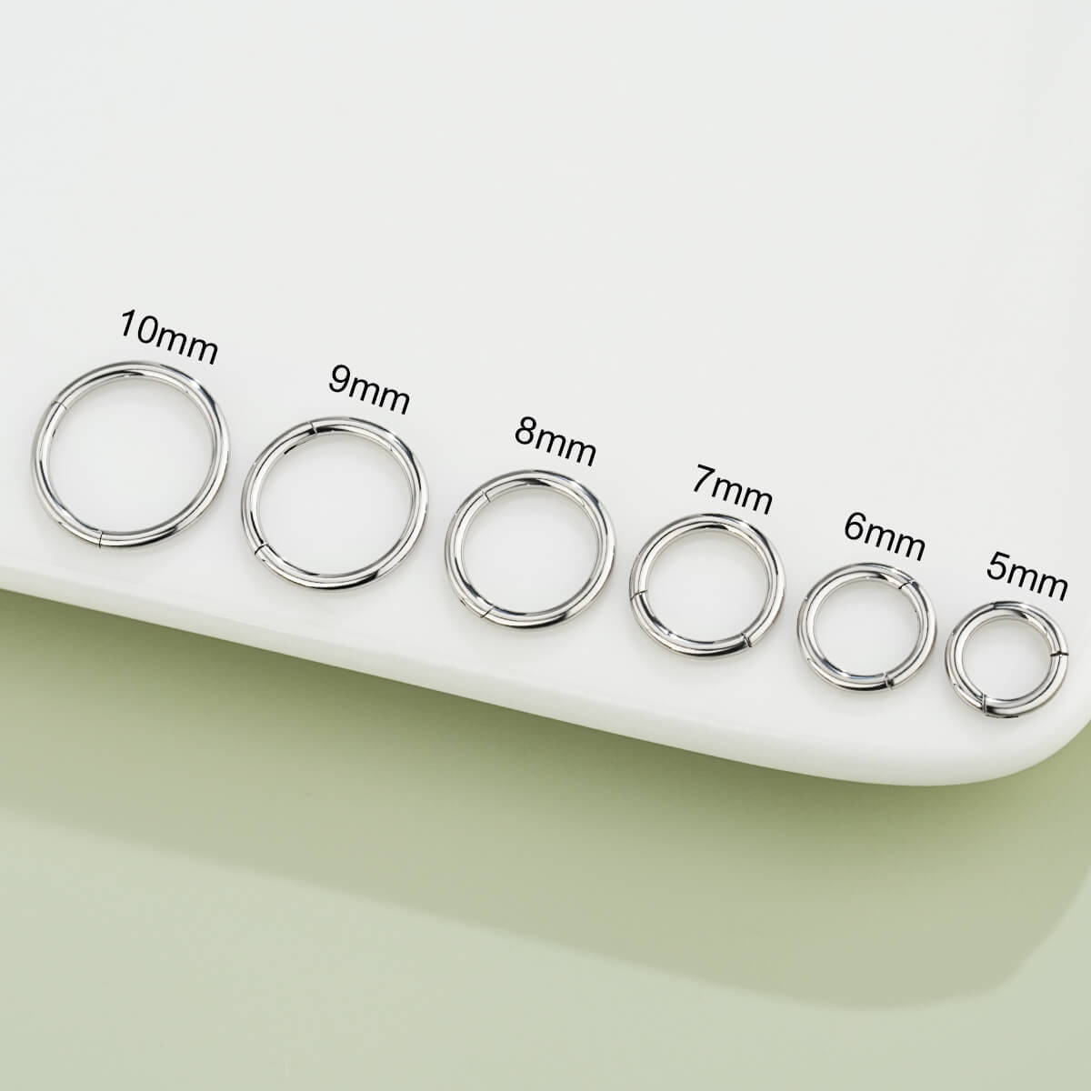Hinged Segment Ring 16G Stainless Steel for Cartilage Piercing