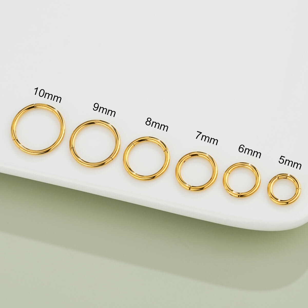 Hinged Segment Ring 16G Stainless Steel for Cartilage Piercing