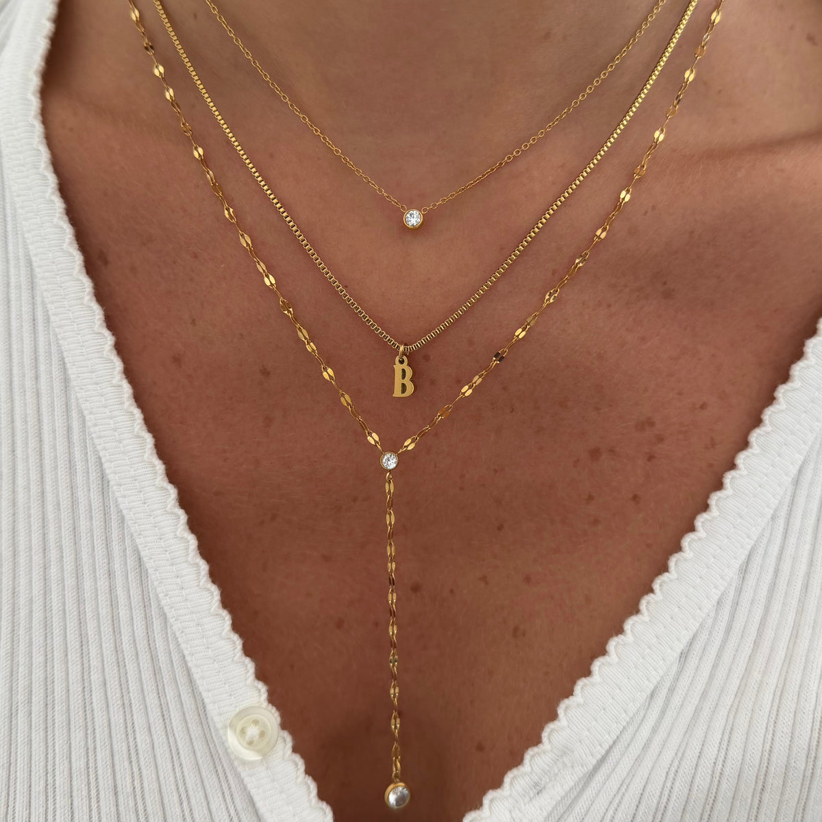 Gemstone Pendant Lariat Necklace with Adjustable Length and Celestial Design