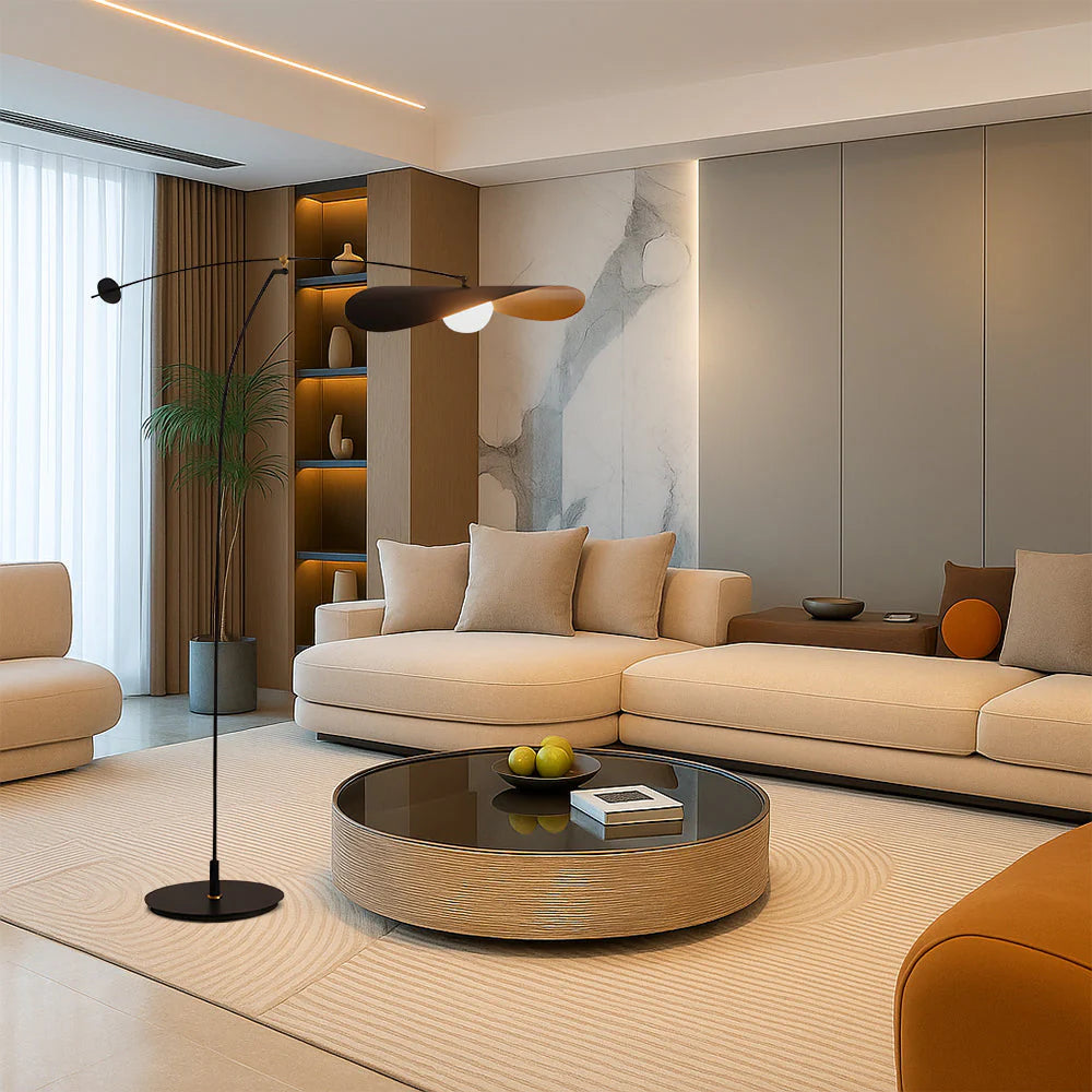 Modern Floor Lamp, Japanese Bamboo-Inspired Design, Living Room Lighting