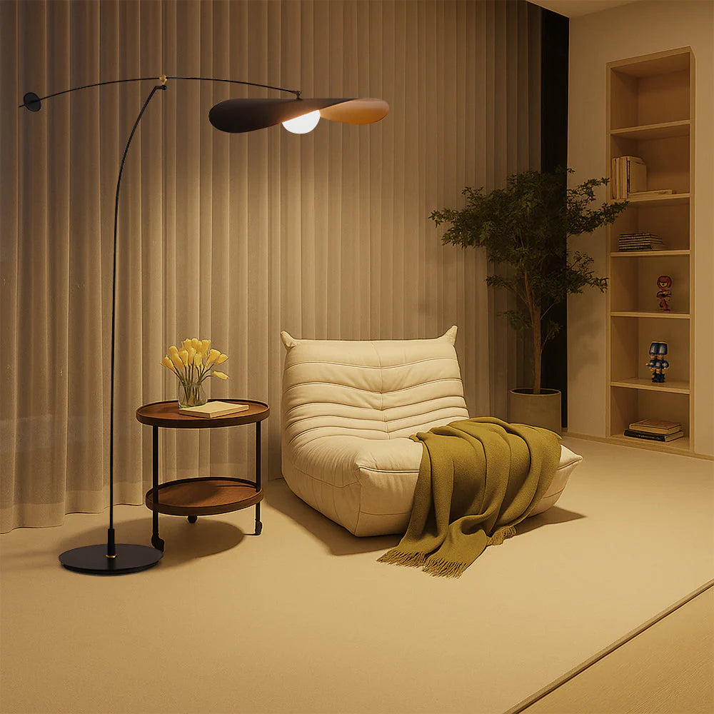 Modern Floor Lamp, Japanese Bamboo-Inspired Design, Living Room Lighting