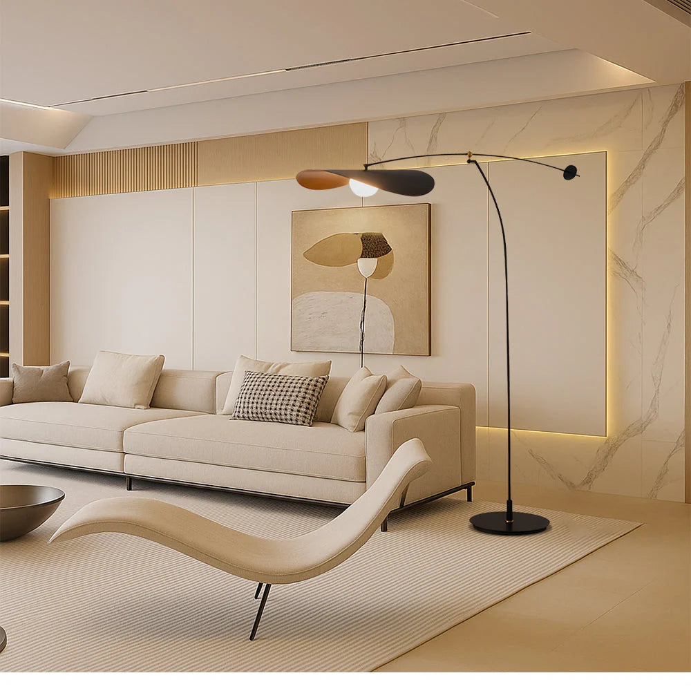 Modern Floor Lamp, Japanese Bamboo-Inspired Design, Living Room Lighting