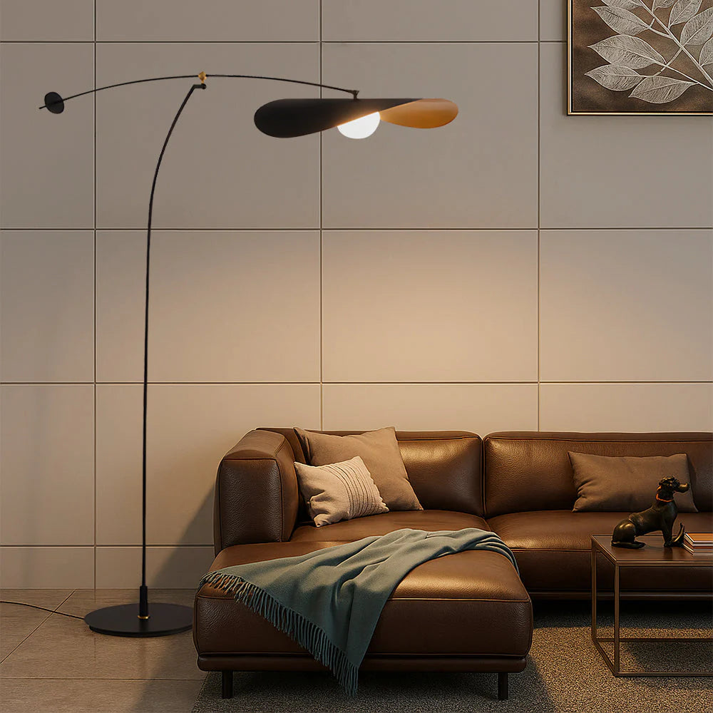 Modern Floor Lamp, Japanese Bamboo-Inspired Design, Living Room Lighting