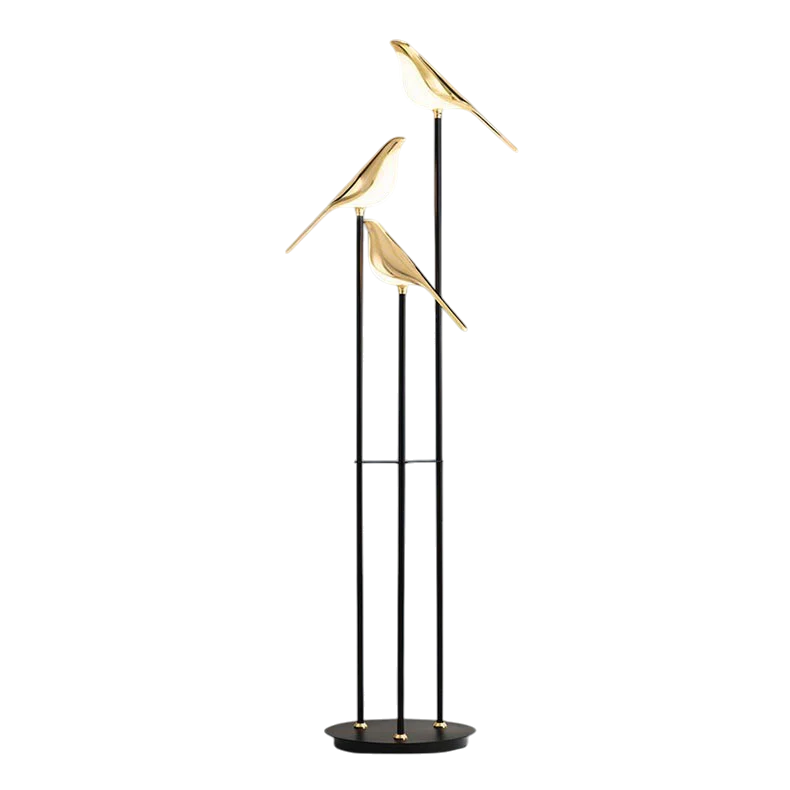Sculptural Floor Lamp, Acrylic & Aluminum, Ambient Lighting