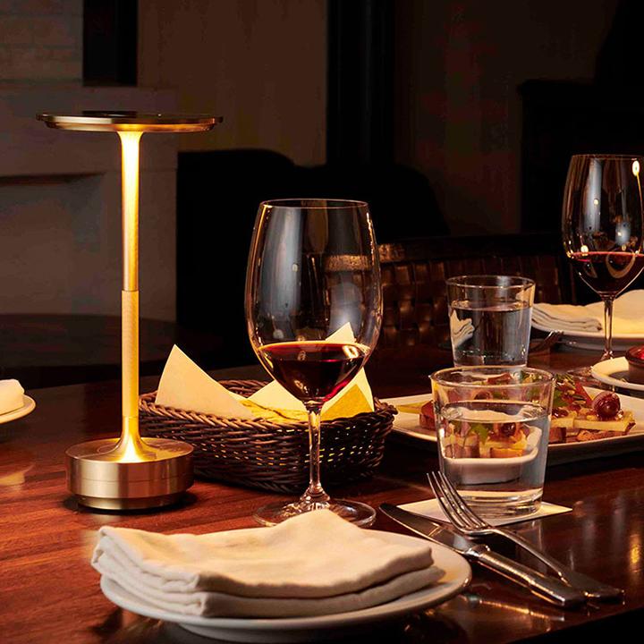 Touch Control Desk Lamp with Four Brightness Levels and Metal Construction, IP66 Rated