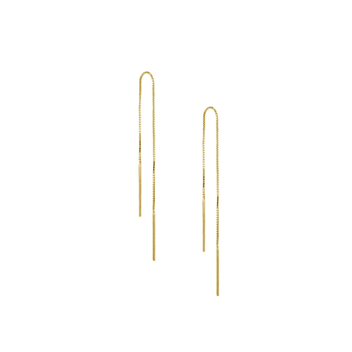 Delicate Chain Link Earrings with Fine Silver and Gold Plated Options
