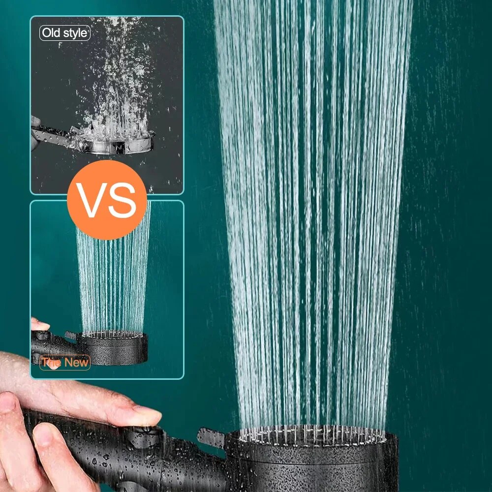Handheld Shower Head with Five Spray Patterns and Pause Control