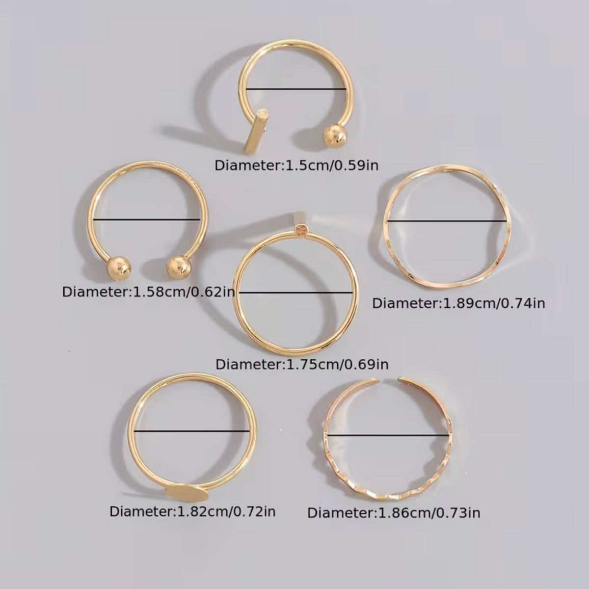 Women's Ring Set with Coordinating Pieces for Everyday Wear