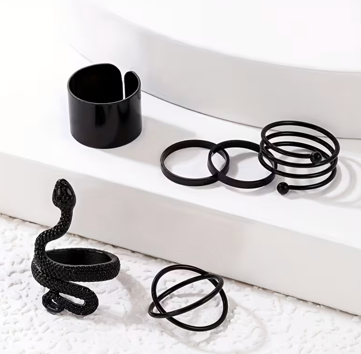 Hip Hop 6 Piece RIngs with Classic Design for Daily Wear and Events