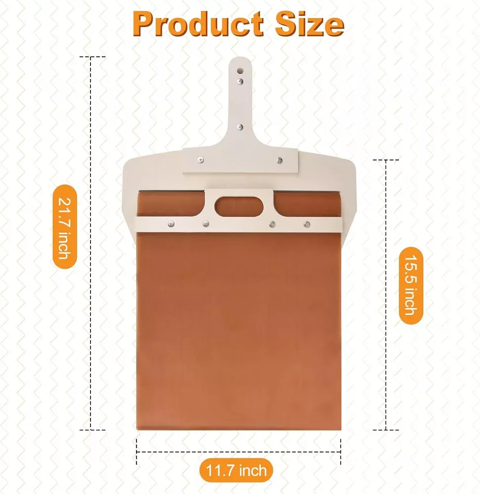 Wooden Pizza Peel with 14x16in Surface and 10in Handle