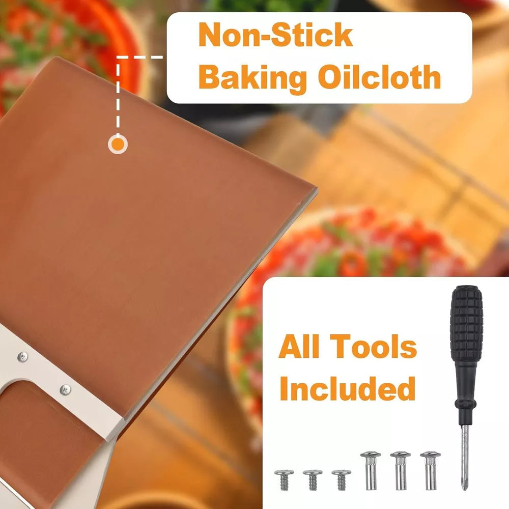 Wooden Pizza Peel with 14x16in Surface and 10in Handle