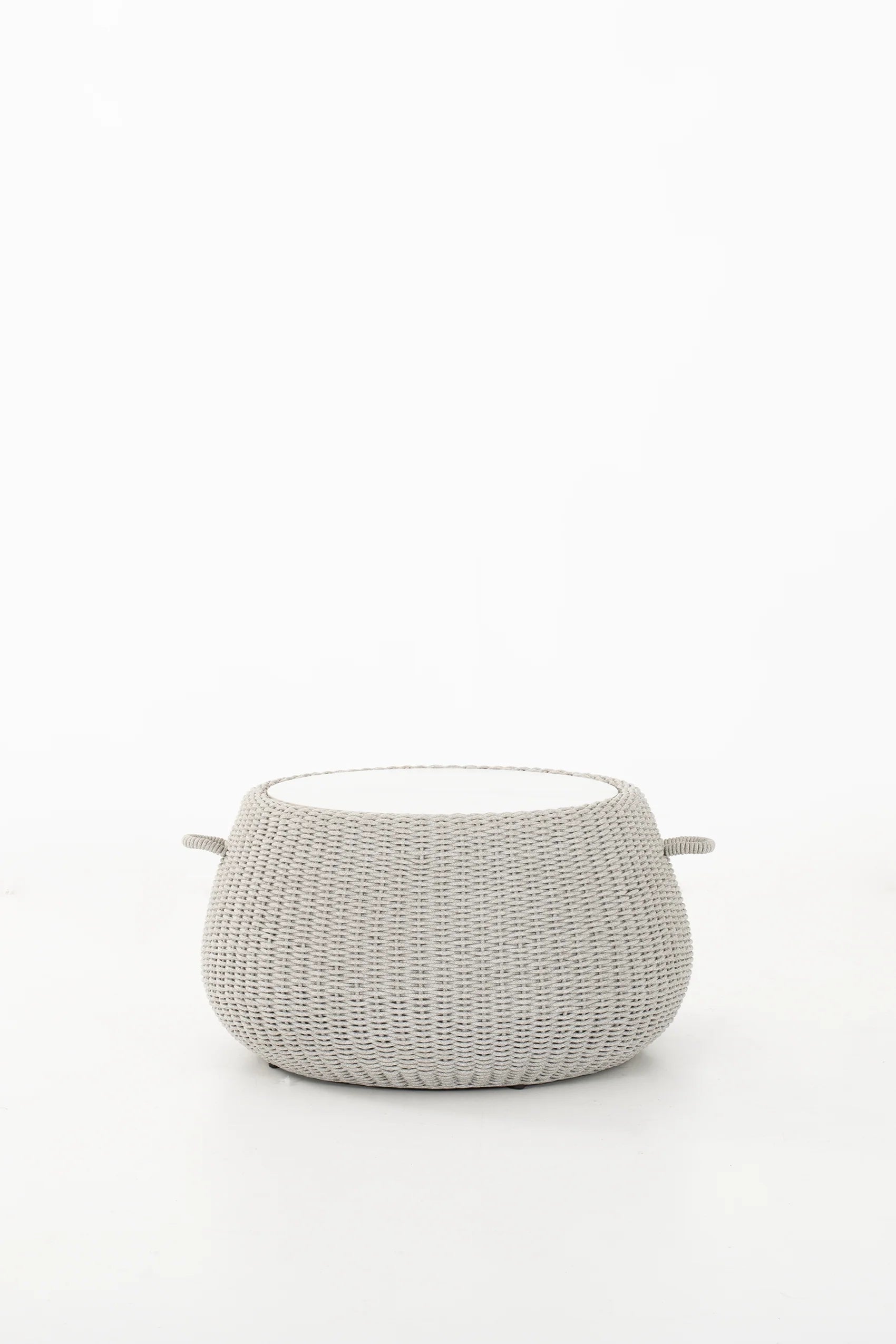 Outdoor Lounge Set 4-Piece, Woven Rope Detail, Patio Seating