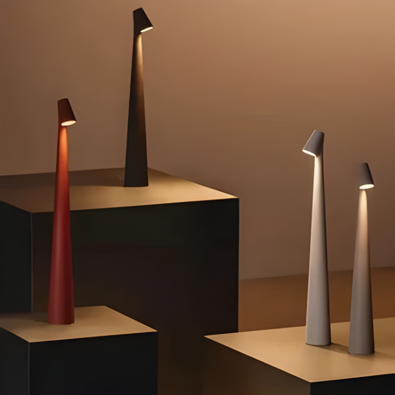 Touch-Control LED Table Lamp with Adjustable Color Temperature and Rechargeable Battery