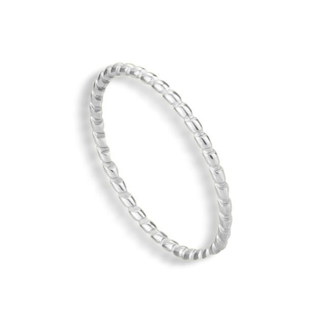 Thin Band Ring with Smooth Finish and Stackable Design
