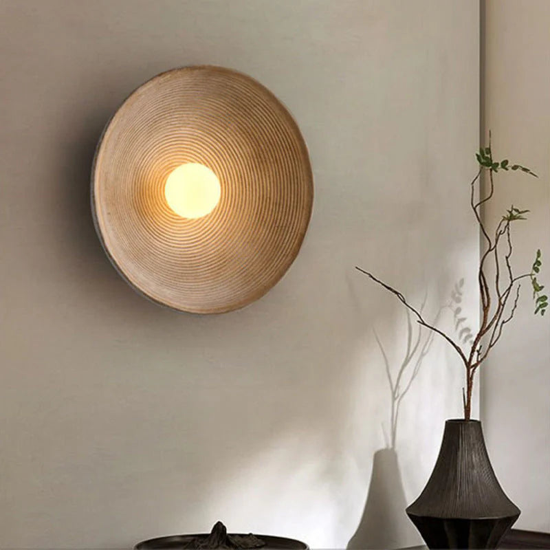Minimalist Wall Lamp Natural Wood Style, Indoor Lighting