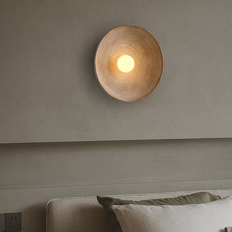 Minimalist Wall Lamp Natural Wood Style, Indoor Lighting