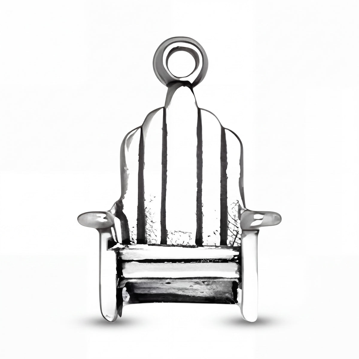 Sterling Silver Adirondack Chair Charm for Bracelets and Necklaces
