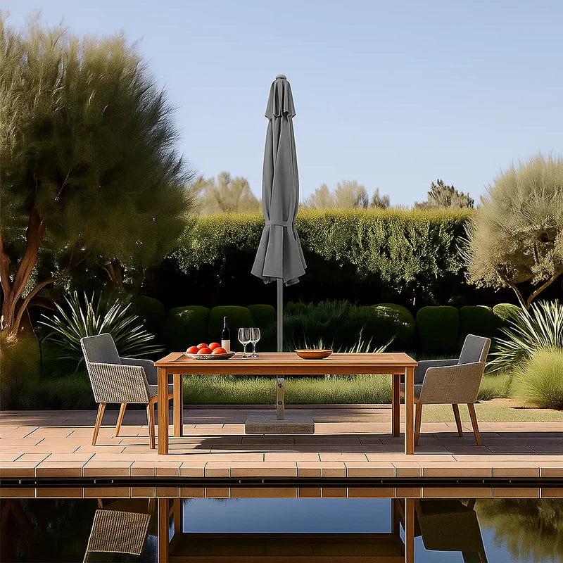 Outdoor Umbrella 114.96" Round, Crank Lift & Tilt, Patio Shade