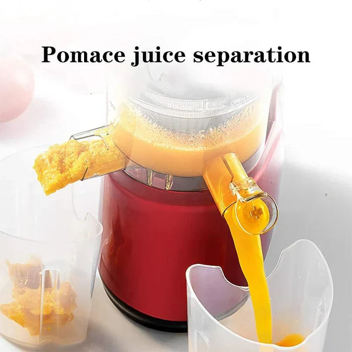 Screw Press Juicer with Wide Feed Chute and Integrated Filtration, DC Motor