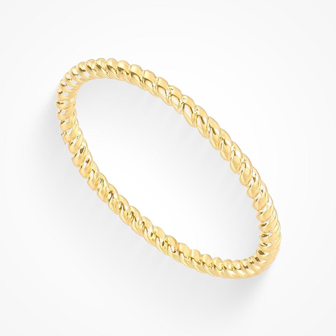 Thin Band Ring with Smooth Finish and Stackable Design