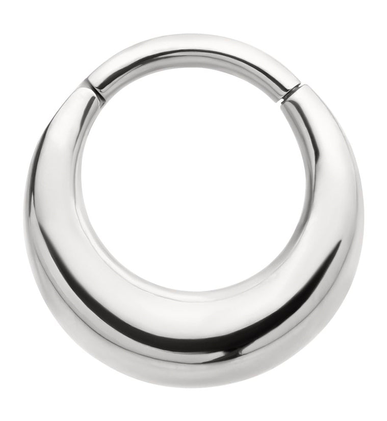Broad Stainless Steel Hinged Segment Ring by Urban Body Jewelry