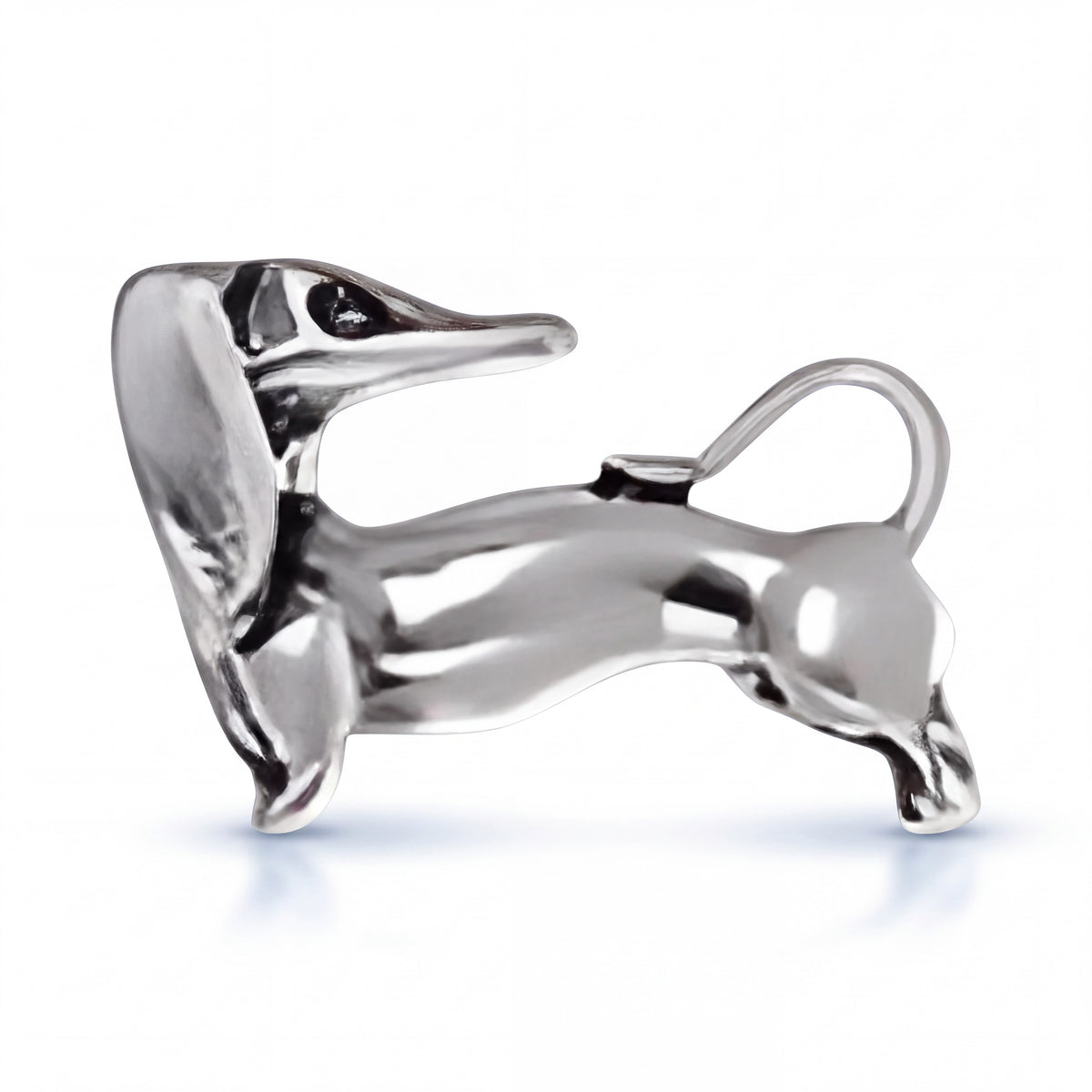 Sterling Silver Dachshund Charm for Bracelets and Necklaces