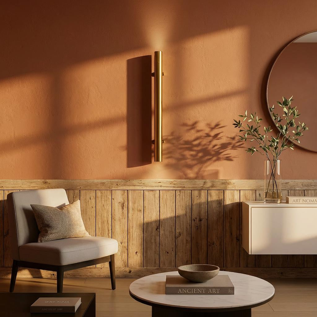 Wall Light Modern Pillar Design, Vertical Accent, Ambient Lighting