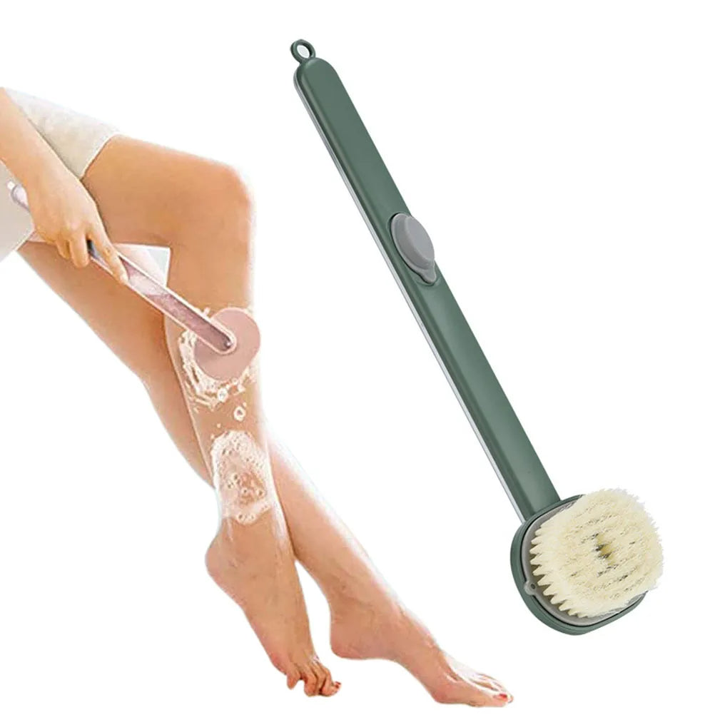 Back Scrubber Brush with Soap Dispenser and Extended Handle